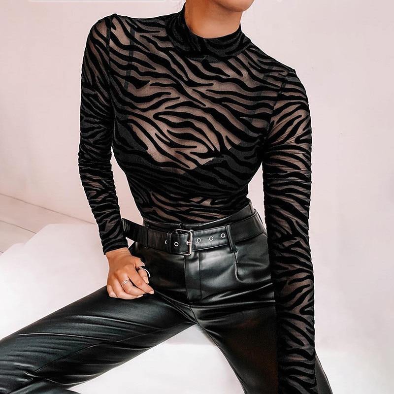 Black Zebra bodysuit | Fashionsarah.com