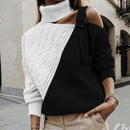 Off Shoulder Knitted Women Sweatshirts | Fashionsarah.com