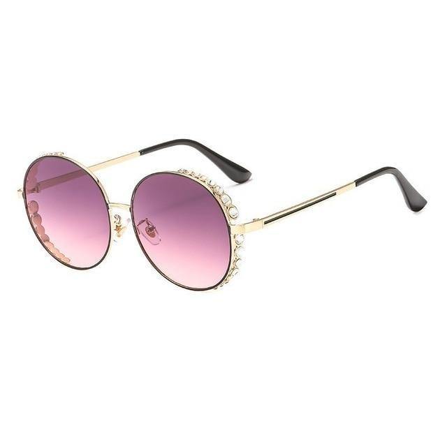 Round Shining Sunglasses | Fashionsarah.com