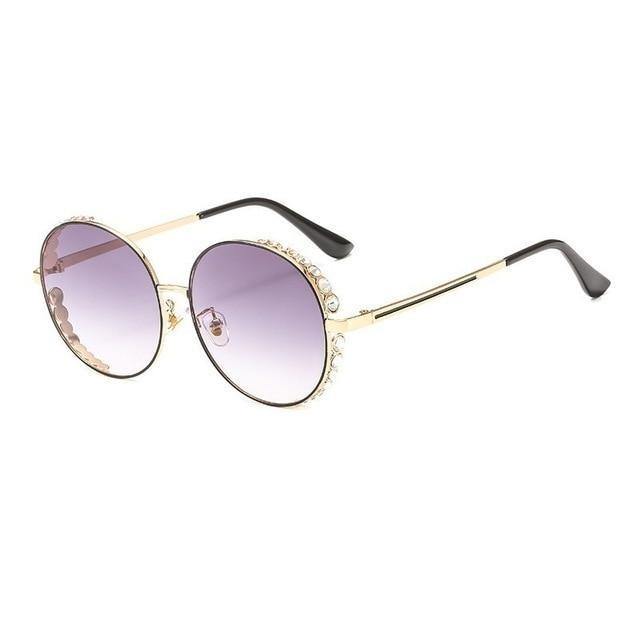 Round Shining Sunglasses | Fashionsarah.com