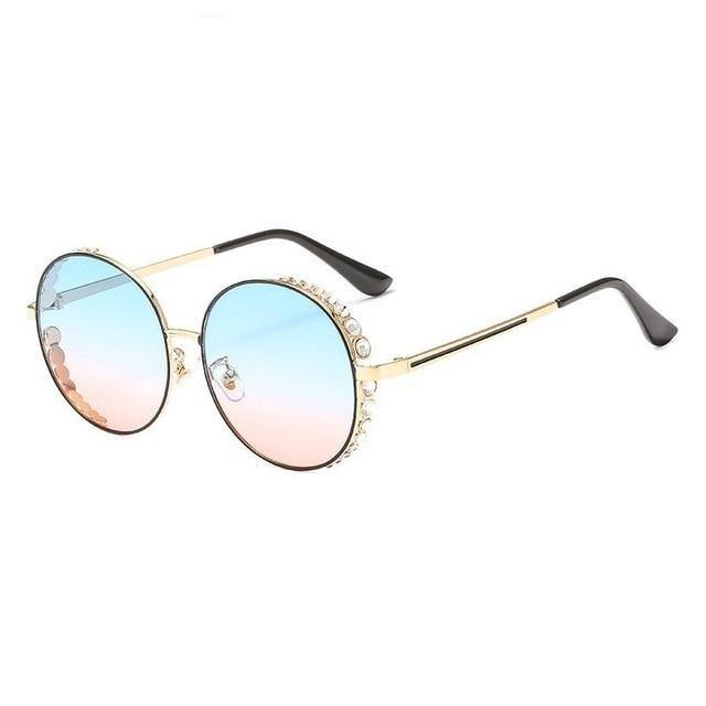 Round Shining Sunglasses | Fashionsarah.com