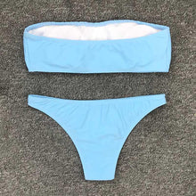 Load image into Gallery viewer, Aqua Strapless Bikini - Fashionsarah.com