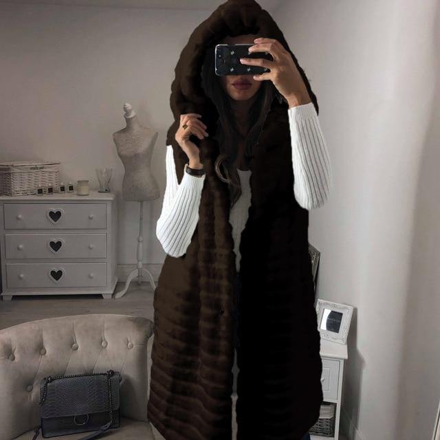Fashionsarah.com Warm Hooded Waistcoat