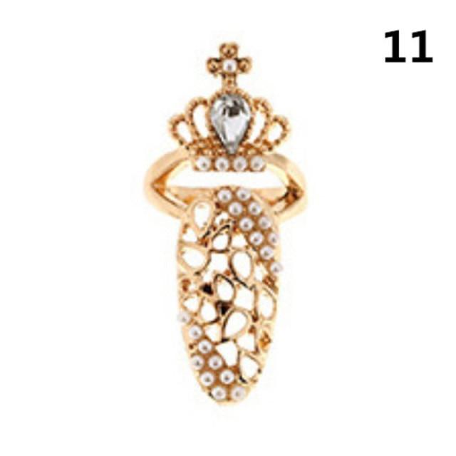 Fashionsarah.com Rhinestone Fingernail Jewelry