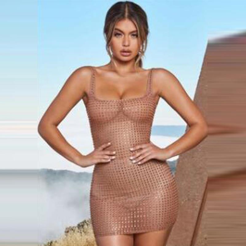 Fashionsarah.com Rhinestone Beach Dress