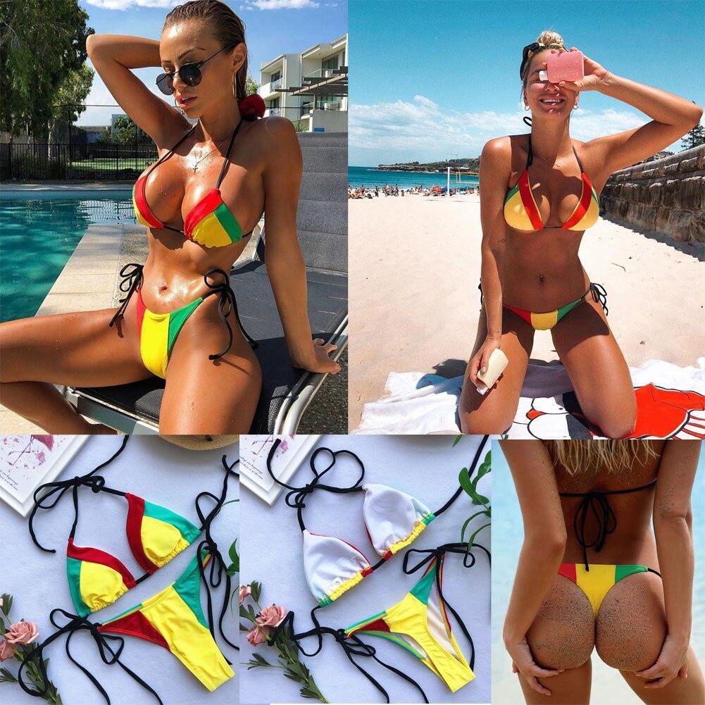 Fashionsarah.com Rainbow Bikini Set