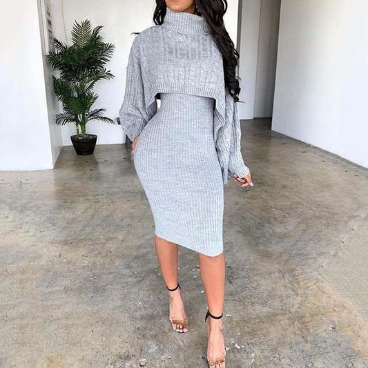 Dress with Sweater 2 Pcs | Fashionsarah.com