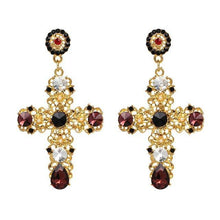 Load image into Gallery viewer, Vintage Cross Earrings Jewelry - Fashionsarah.com