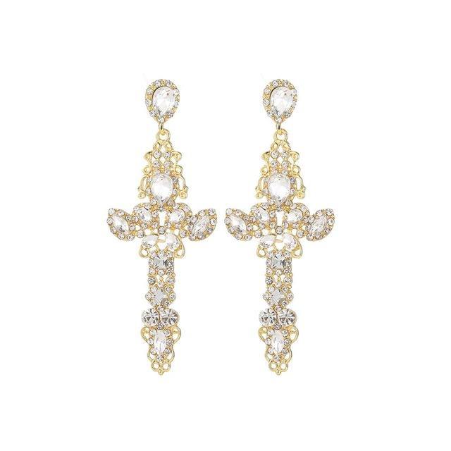 Fashionsarah.com Vintage Cross Earrings Jewelry