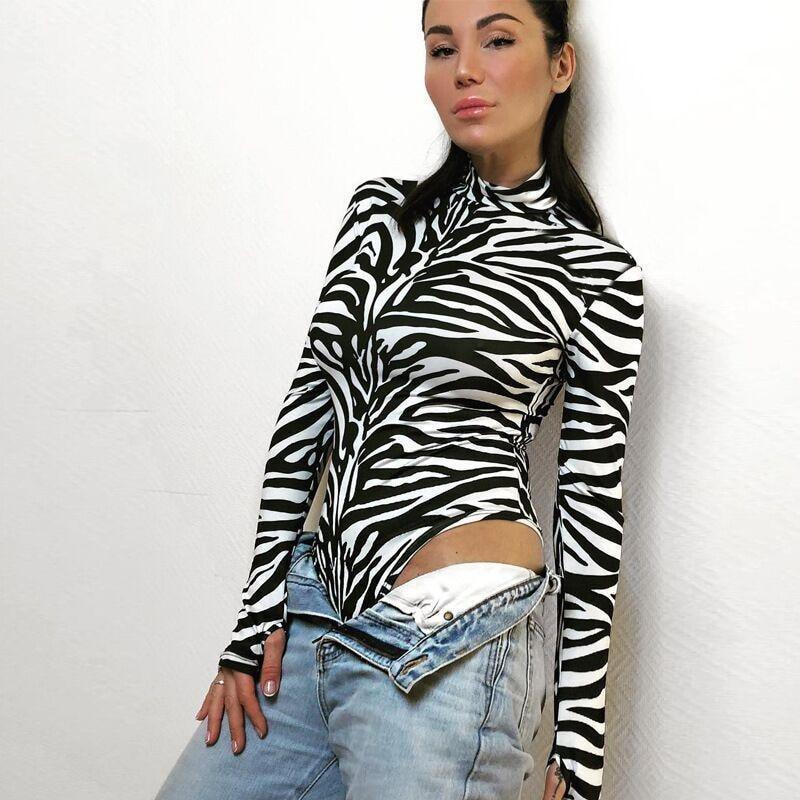 Zebra Slim Bodysuit | Fashionsarah.com