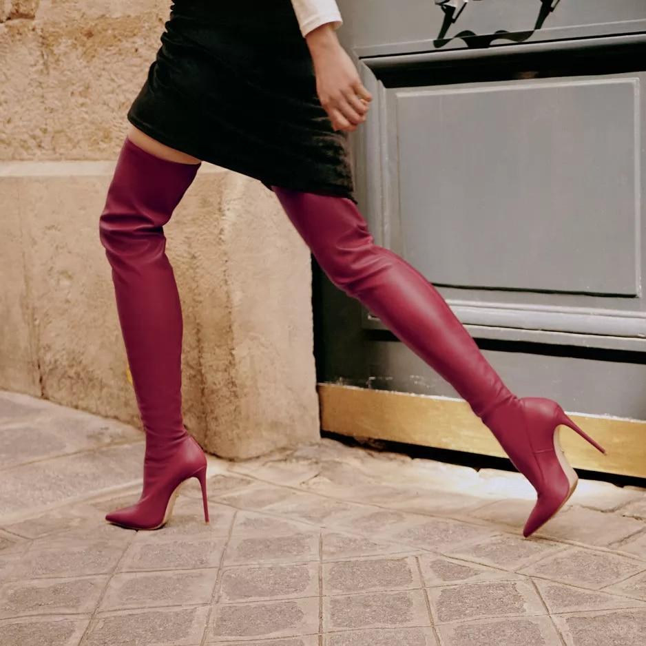 Fashionsarah.com Over-the-knee Stretch boots