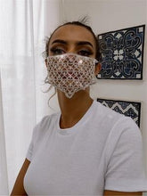 Load image into Gallery viewer, Rhinestone Face Mask - Fashionsarah.com