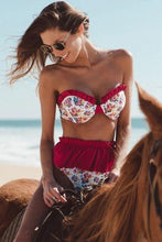 Load image into Gallery viewer, Strapless Floral Swimwear - Fashionsarah.com