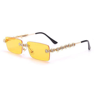 Rimless Diamond Sunglasses - Fashionsarah.com