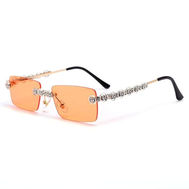 Fashionsarah.com Rimless Diamond Sunglasses