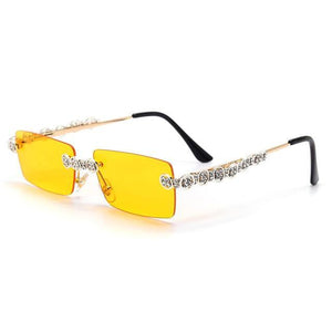 Rimless Diamond Sunglasses - Fashionsarah.com