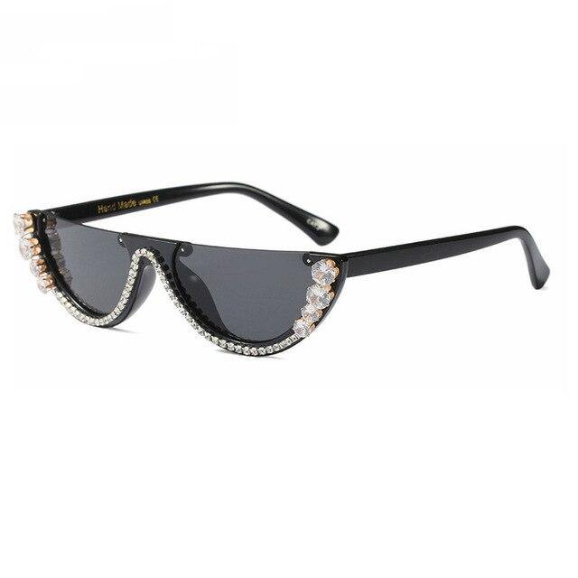 Diamond Cat Eye Sunglasses - Fashionsarah.com