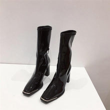 Load image into Gallery viewer, Vinyl Square Boots - Fashionsarah.com