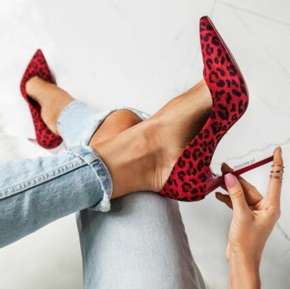 Red Leopard Stiletto | Fashionsarah.com