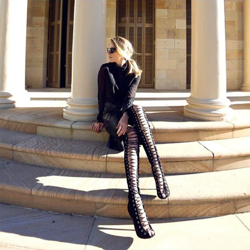 Fashionsarah.com Open Over the knee Boots