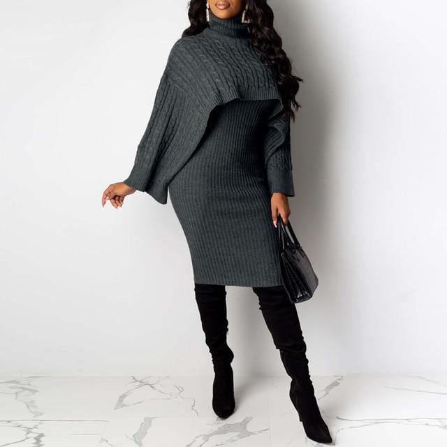 Fashionsarah.com Dress with Sweater 2 Pcs