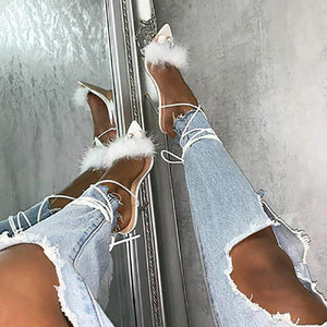 Cross Strap Heels - Fashionsarah.com