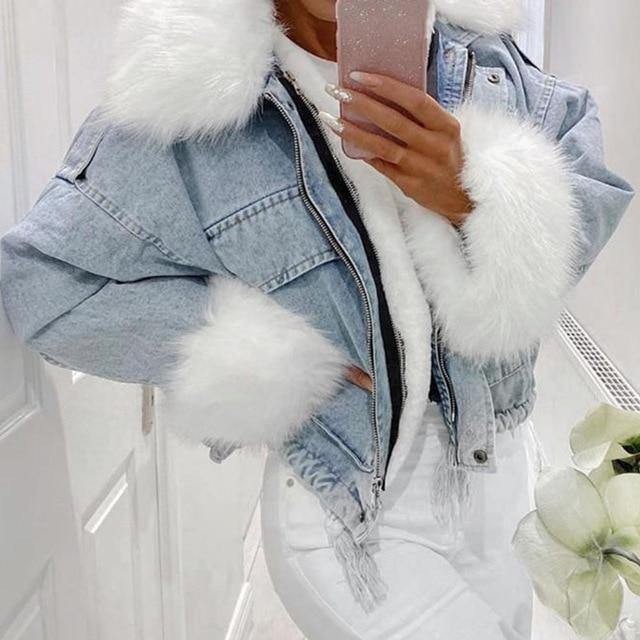 Women Denim Loose Jacket | Fashionsarah.com