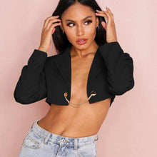 Load image into Gallery viewer, Blazer Cropped Top - Fashionsarah.com