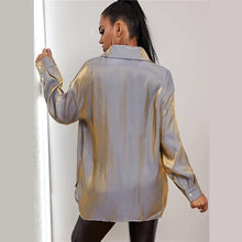 Load image into Gallery viewer, Metallic Glamorous Blouses - Fashionsarah.com