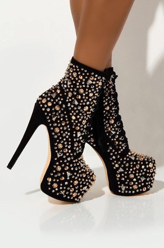 Luxury Rivet Studded Platform | Fashionsarah.com