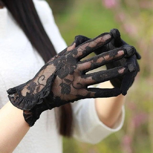 Fashionsarah.com Lace Lotus Leaf Gloves