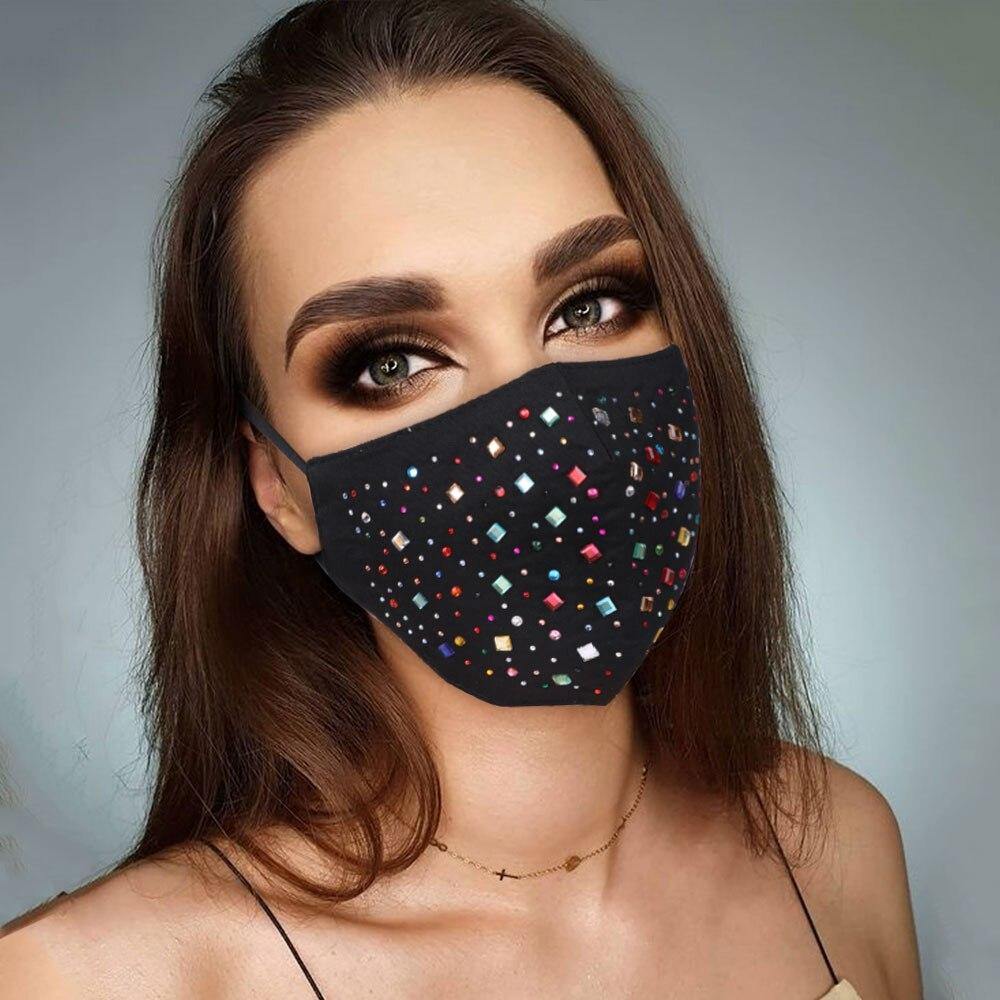 Fashionsarah.com Rhinestone Jewelry Face Masks