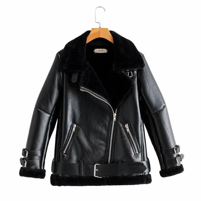 Fashionsarah.com Winter Thicken Leather Jackets