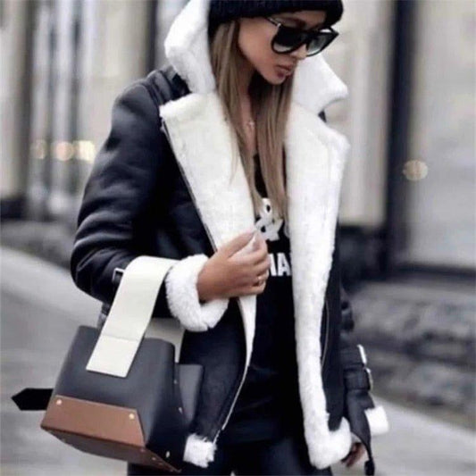 Fashionsarah.com Winter Thicken Leather Jackets