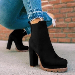 Winter Platform Ankle Boots - Fashionsarah.com