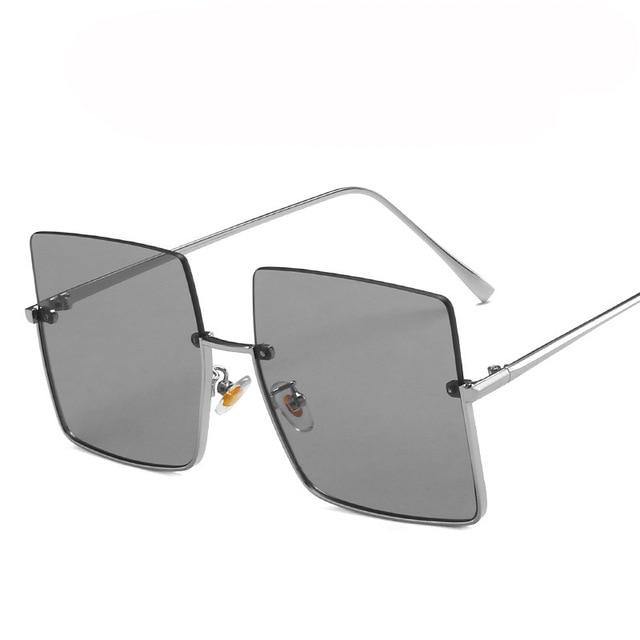 Metal Semi-rimless Sunglasses | Fashionsarah.com
