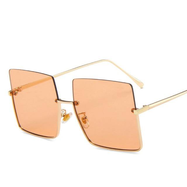 Metal Semi-rimless Sunglasses | Fashionsarah.com