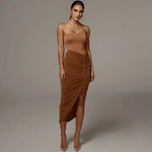 Load image into Gallery viewer, Ruched pencil midi skirts - Fashionsarah.com