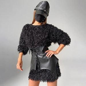Leather Corset Skirt - Fashionsarah.com