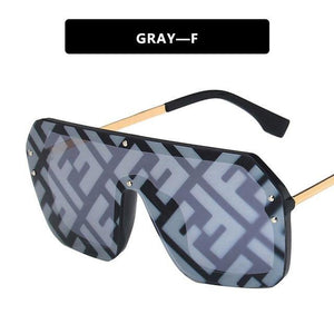 Oversized Mirror Sunglasses - Fashionsarah.com
