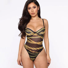Load image into Gallery viewer, Black Chain Bodysuit - Fashionsarah.com
