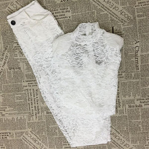 Lace Bodysuit with Pants - Fashionsarah.com