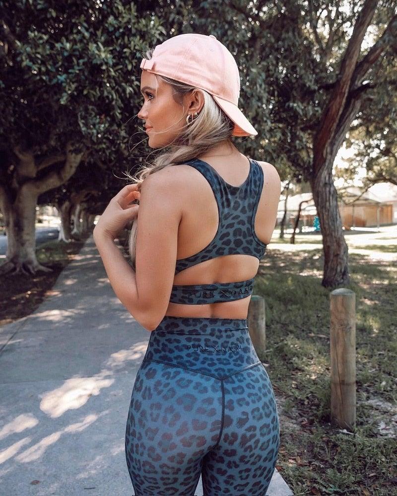 Fashionsarah.com Blue Leopard Outfit