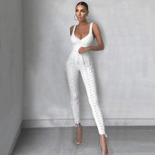 Load image into Gallery viewer, Vest Top &amp; Lace-Up Pencil Pants - Fashionsarah.com