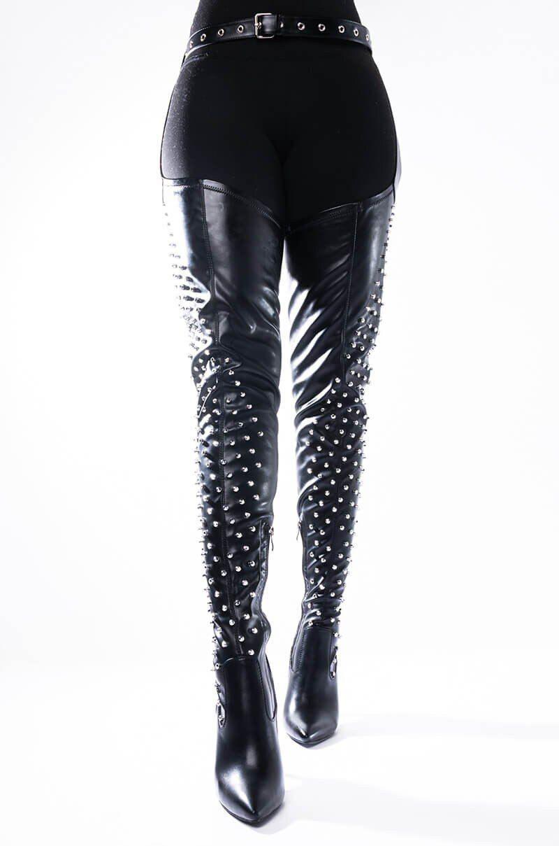 Belted Crotch Boots Fashionsarah.com