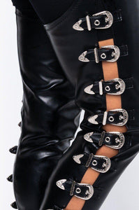 Leather Over Knee Boots - Fashionsarah.com