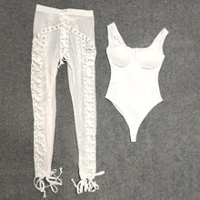 Load image into Gallery viewer, Vest Top &amp; Lace-Up Pencil Pants - Fashionsarah.com