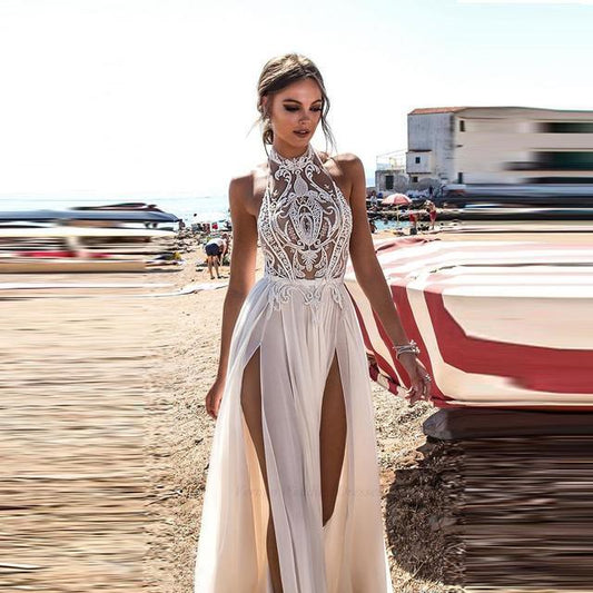 Fashionsarah.com Beach Boho Bridal Dress