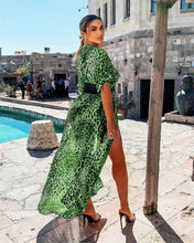 Load image into Gallery viewer, Loose Leopard Beach Dress - Fashionsarah.com