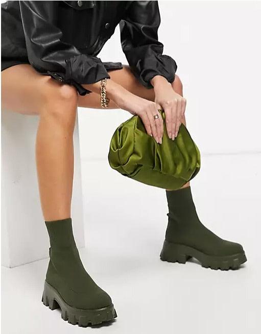 Mid-Calf Biker Booties | Fashionsarah.com